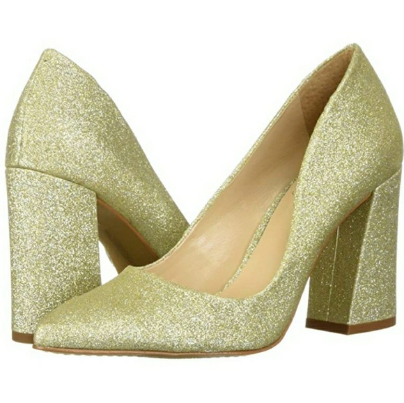 Glam Glitter Vince Camuto Block Heels - Picture 6 of 8